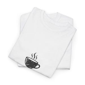 Coffee Shirt Coffee First People Later, Funny Coffee Lover Gift Tee, Blue Collar Humor Shirt image 3