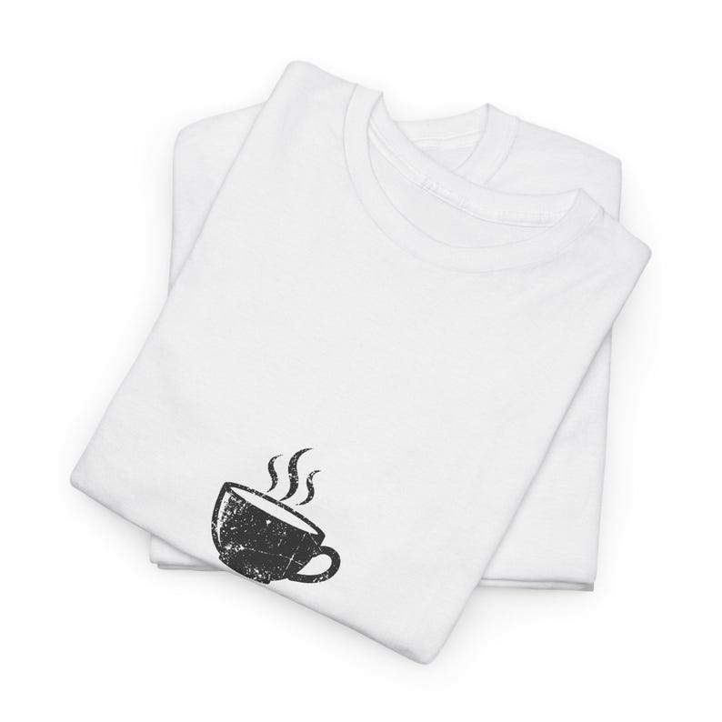 Coffee Shirt Coffee First People Later, Funny Coffee Lover Gift Tee, Blue Collar Humor Shirt image 3