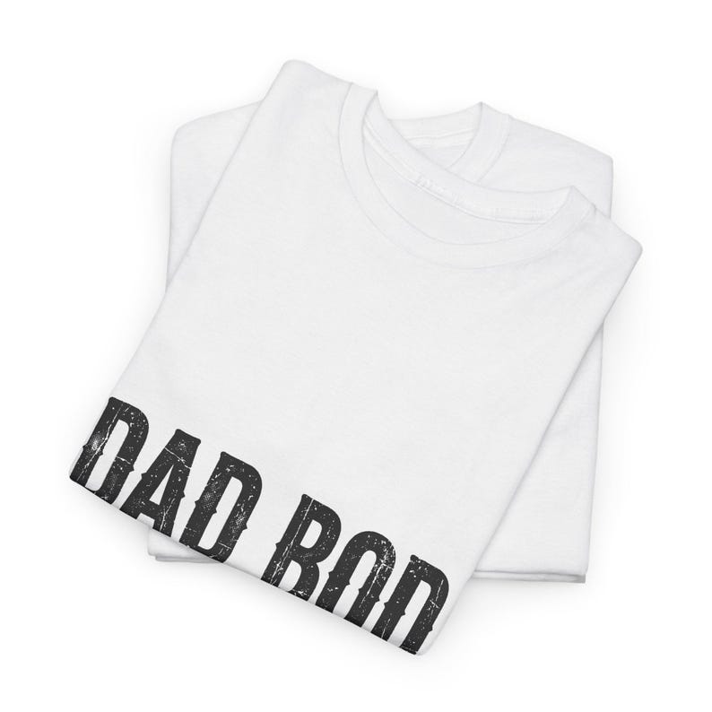 Dad Bod Shirt Built By Boys, Funny Dad Shirt for Fathers Day, Blue Collar Dad Gift Tee image 3