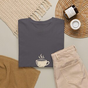 Coffee Shirt Coffee First People Later, Funny Coffee Lover Gift Tee, Blue Collar Humor Shirt image 12