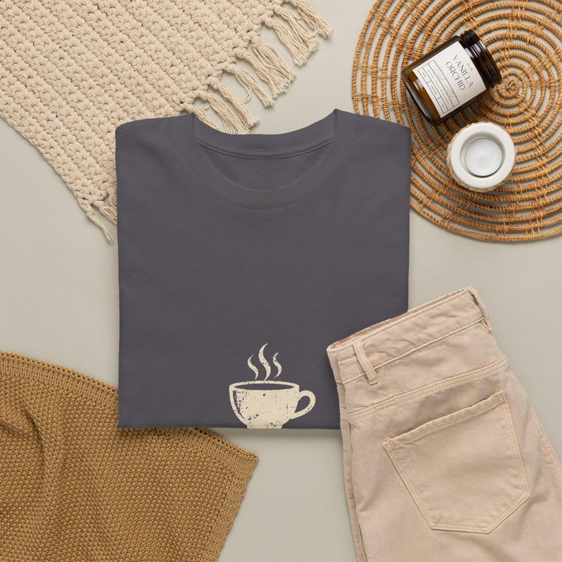 Coffee Shirt Coffee First People Later, Funny Coffee Lover Gift Tee, Blue Collar Humor Shirt image 12