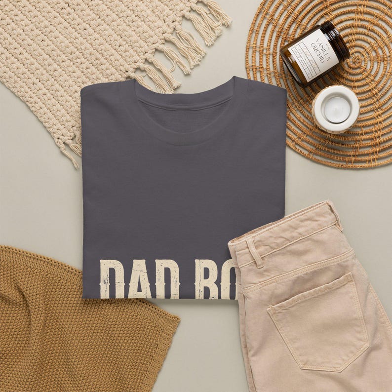 Dad Bod Shirt Built By Boys, Funny Dad Shirt for Fathers Day, Blue Collar Dad Gift Tee image 12