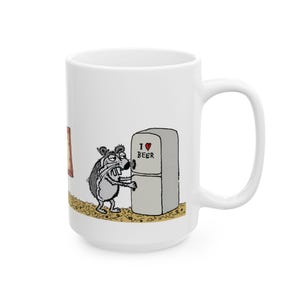 Python Programmer Mug,Funny Developer Gift,Error 404 Sleep Not Found Coffee Cup,Hand-drawn Hamster Snurka Ceramic Mug,Coding Humor Present imagen 12