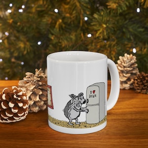 Python Programmer Mug,Funny Developer Gift,Error 404 Sleep Not Found Coffee Cup,Hand-drawn Hamster Snurka Ceramic Mug,Coding Humor Present imagen 18