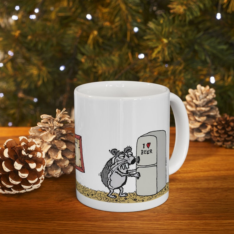 Python Programmer Mug,Funny Developer Gift,Error 404 Sleep Not Found Coffee Cup,Hand-drawn Hamster Snurka Ceramic Mug,Coding Humor Present imagen 18