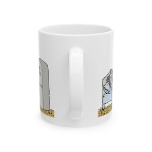 Python Programmer Mug,Funny Developer Gift,Error 404 Sleep Not Found Coffee Cup,Hand-drawn Hamster Snurka Ceramic Mug,Coding Humor Present imagen 9