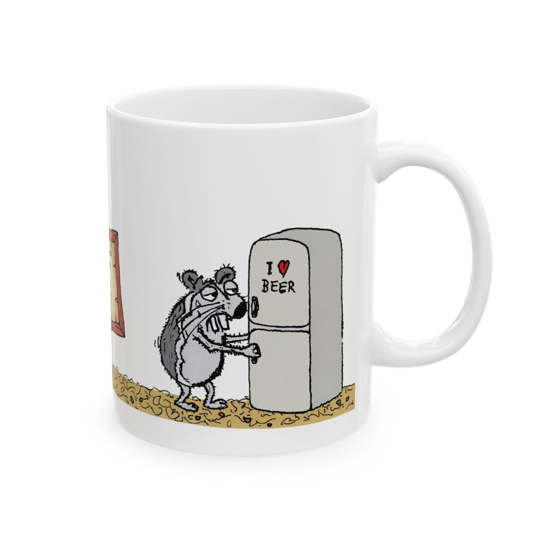 Python Programmer Mug,Funny Developer Gift,Error 404 Sleep Not Found Coffee Cup,Hand-drawn Hamster Snurka Ceramic Mug,Coding Humor Present imagen 8
