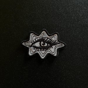 Eye Embroidered Patch or Sticker Patch - embroidery, embroidered sticker, patches, iron on, sew on, sticker