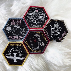 BB 1 Patch Set - Iron On patches or Sticker backing