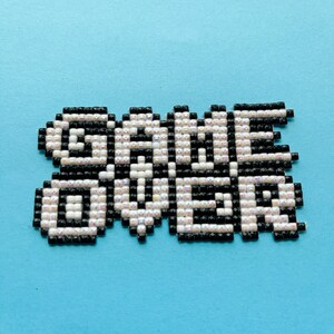 Retro Gamer Completed Diamond Painting - Game Over Design
