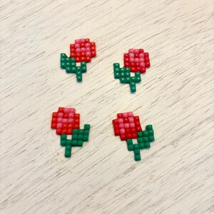 Set of 4 Small Rose Magnets