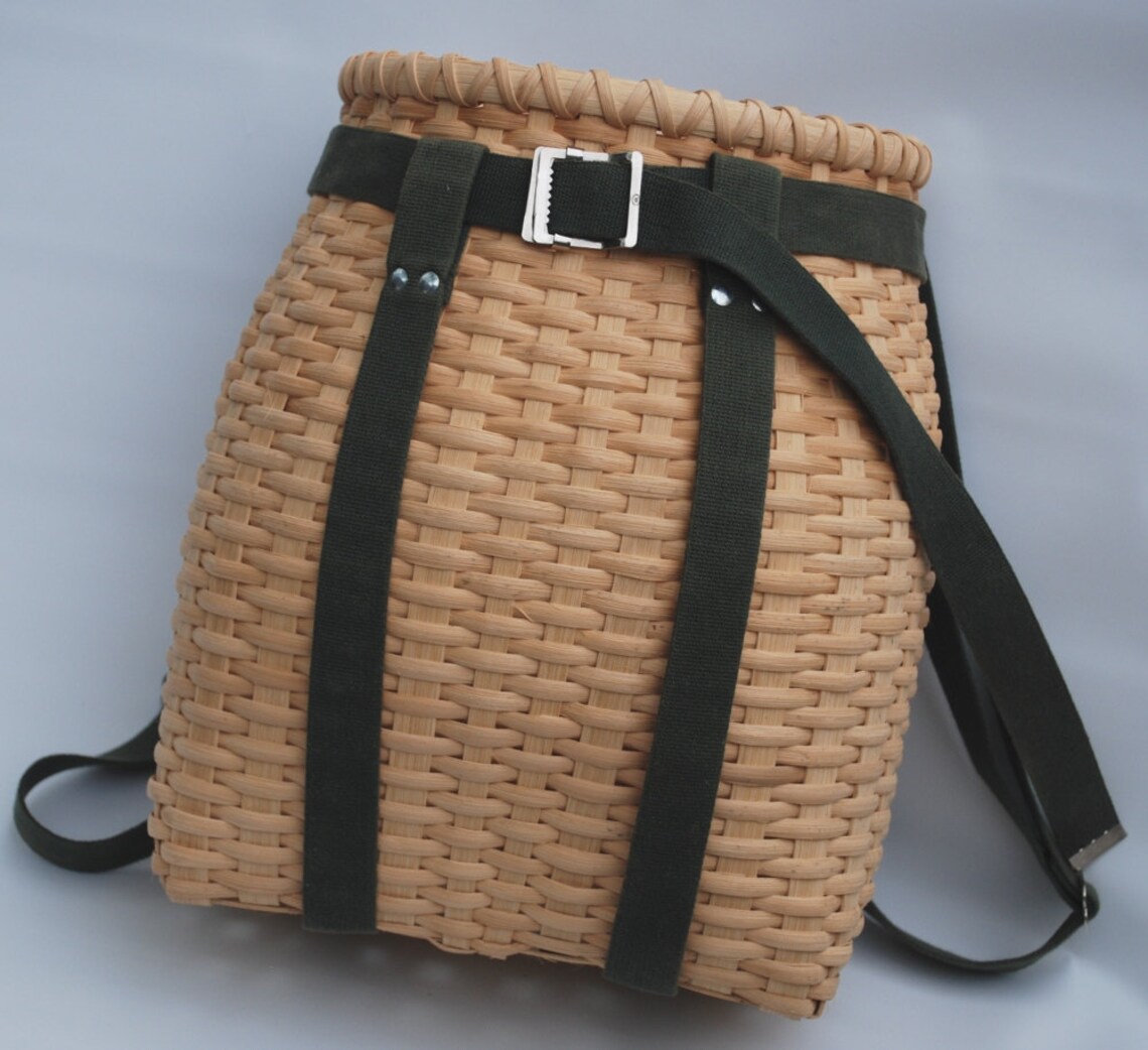 Handwoven Backpack Basket for the World Traveler Etsy