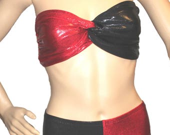 Harlequin Costume, Red/Black Costume, Harley Costume, Quinn Costume