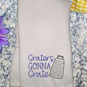 Cheese Grater Hand Towel, Kitchen Hand Towel, Kitchen Towel, Kitchen Decor, Housewarming Gift