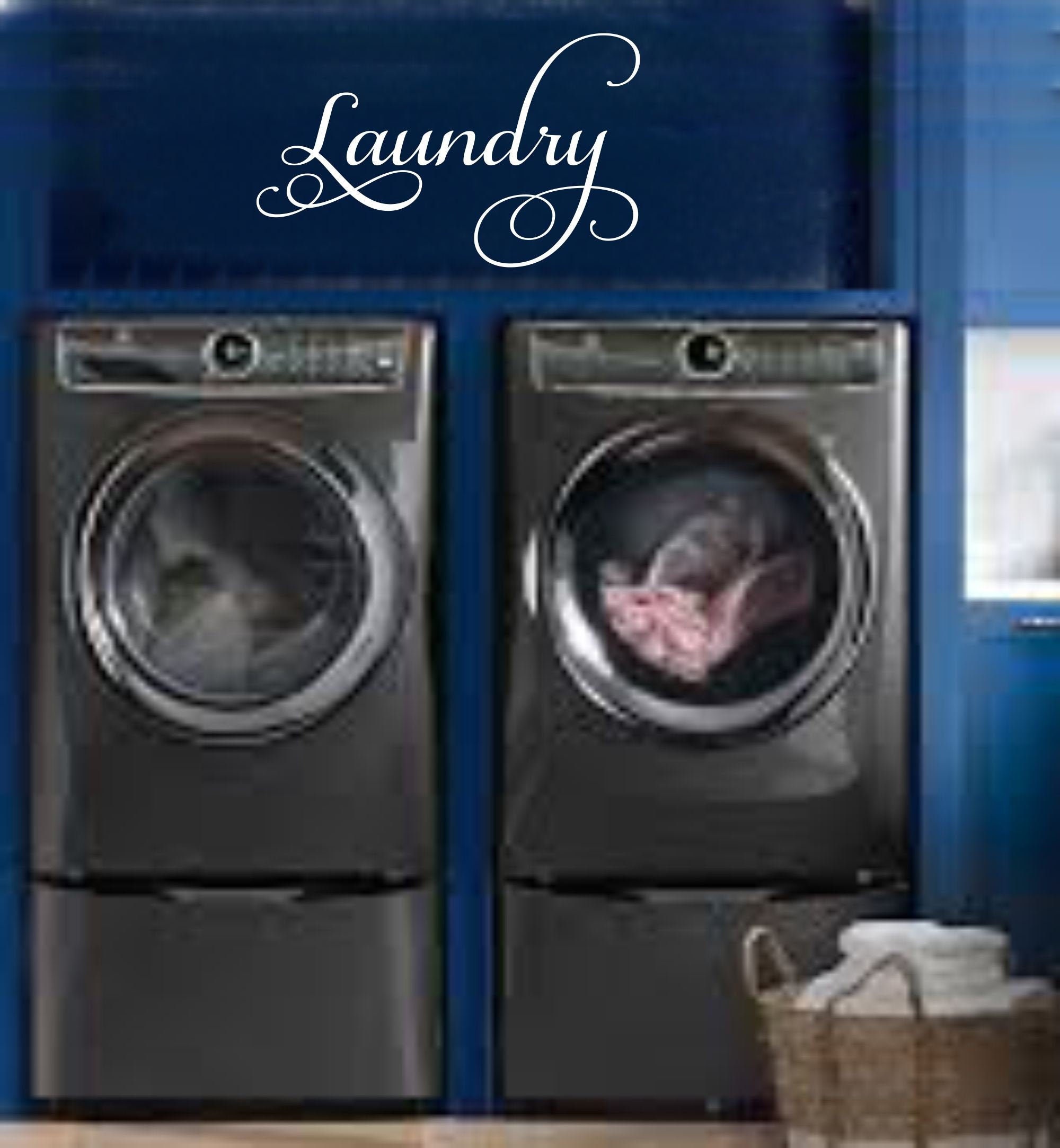 Calcomanía de pared de lavandería calcomanía de la casa | Etsy