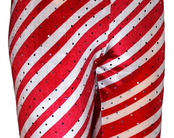 Christmas candy cane striped Leggings for woman and kid - AIW Art