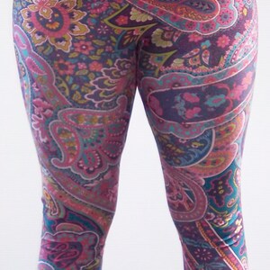 Leggings Vintage Imprimé Paisley Rue21 - Taille S (équivalent XS) - Neuf Avec étiquettes - Design Patchwork Bleu/ Orange