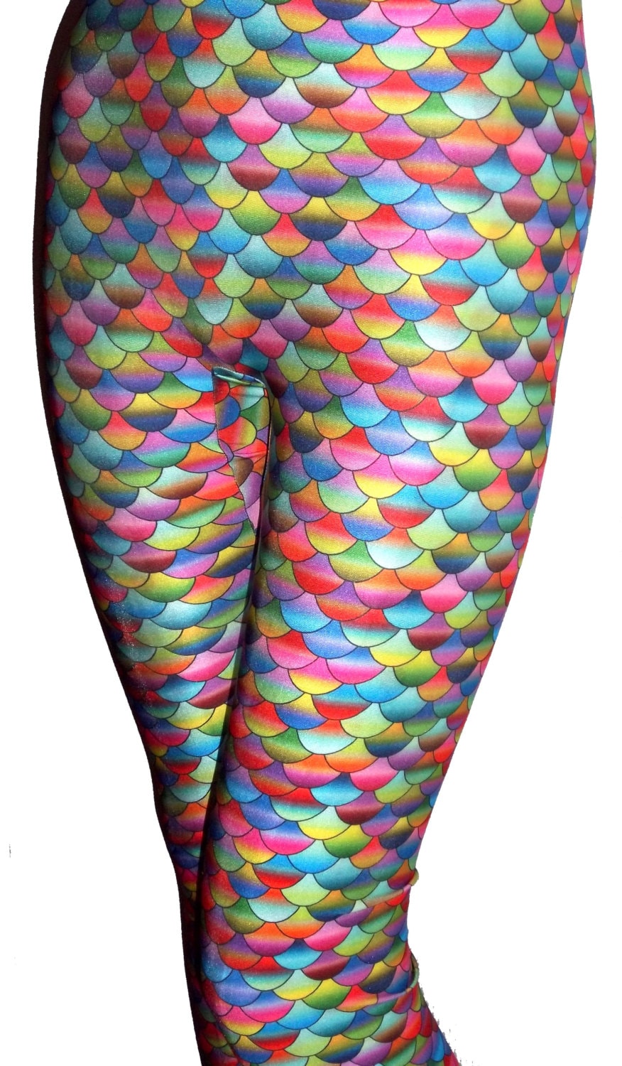 Generieke zeemeermin-leggings voor dames, kleurrijke leggings