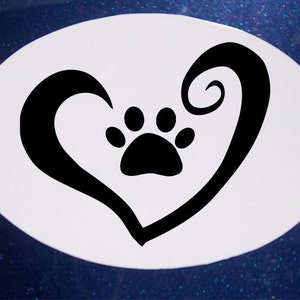 Love Pets Car Magnet, Oval Car Magnet, Rescue Pet, Pet Magnet, Dog Magnet, Heart Magnet, Paw Magnet