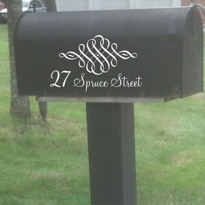 Custom Mailbox House Number Decal, Mailbox Decal, Mailbox Address Decal, Vinyl Decal, Mailbox Number Sticker, Address Sticker