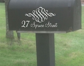 Custom Mailbox House Number Decal, Mailbox Decal, Mailbox Address Decal, Vinyl Decal, Mailbox Number Sticker, Address Sticker