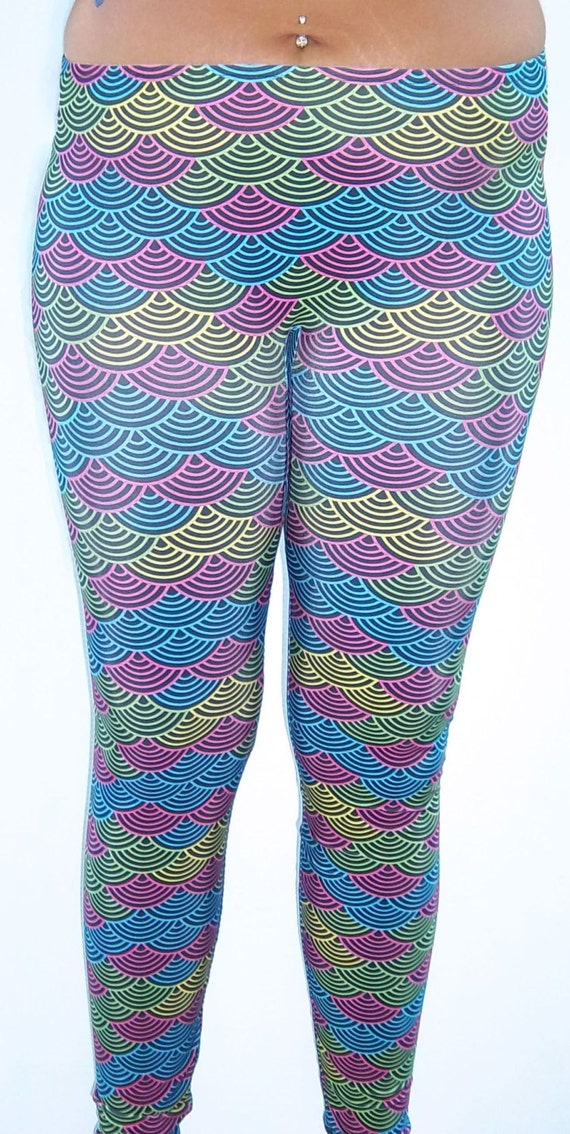 Rainbow Mermaid Meggings Men's Leggings 