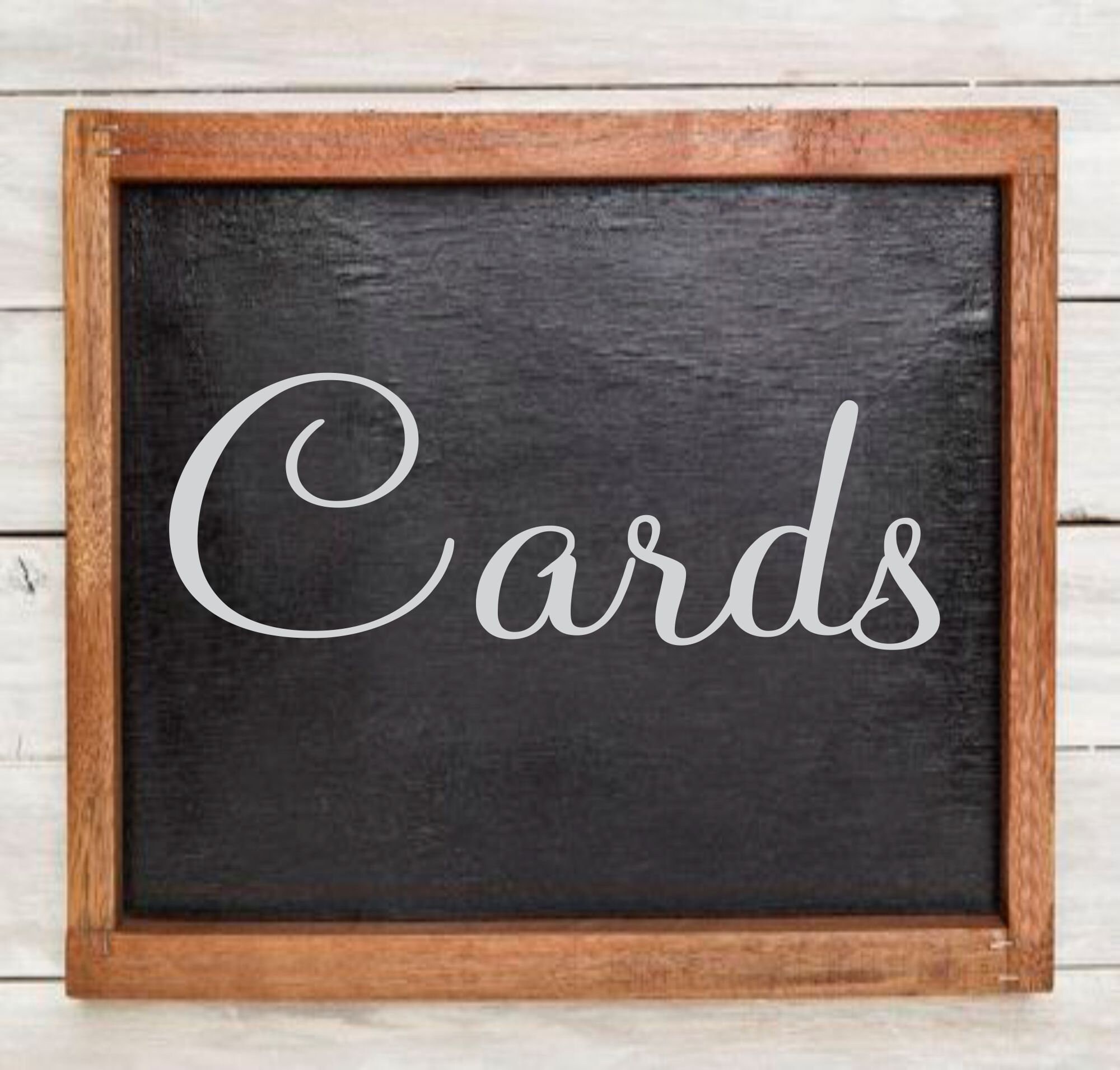 Cards Vinyl Decals, Wedding Sign Decals, DIY Wedding Sign, Make Your ...