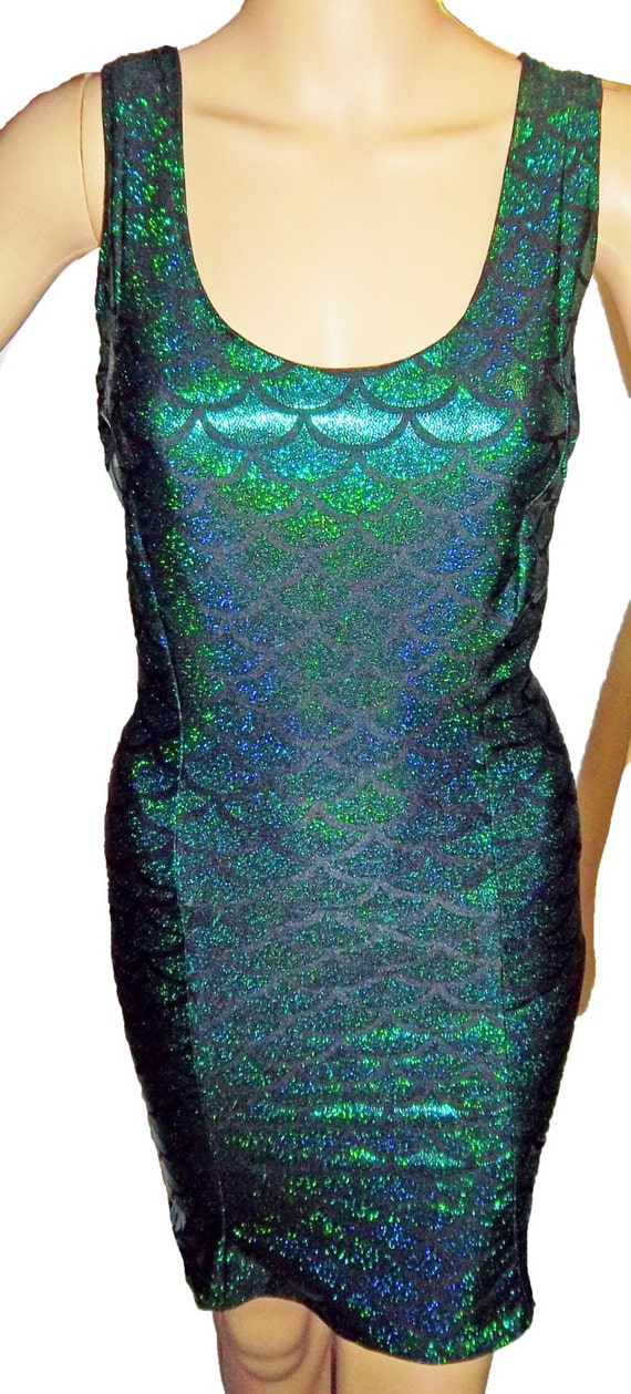 Mermaid Bodycon Tank Dress, Festival Clothes, Racer Back Tank Dress, Sexy Mermaid  Dress, Mermaid Party Dress, Perfect for Festivals - Etsy