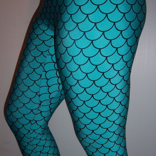 mermaid running capris