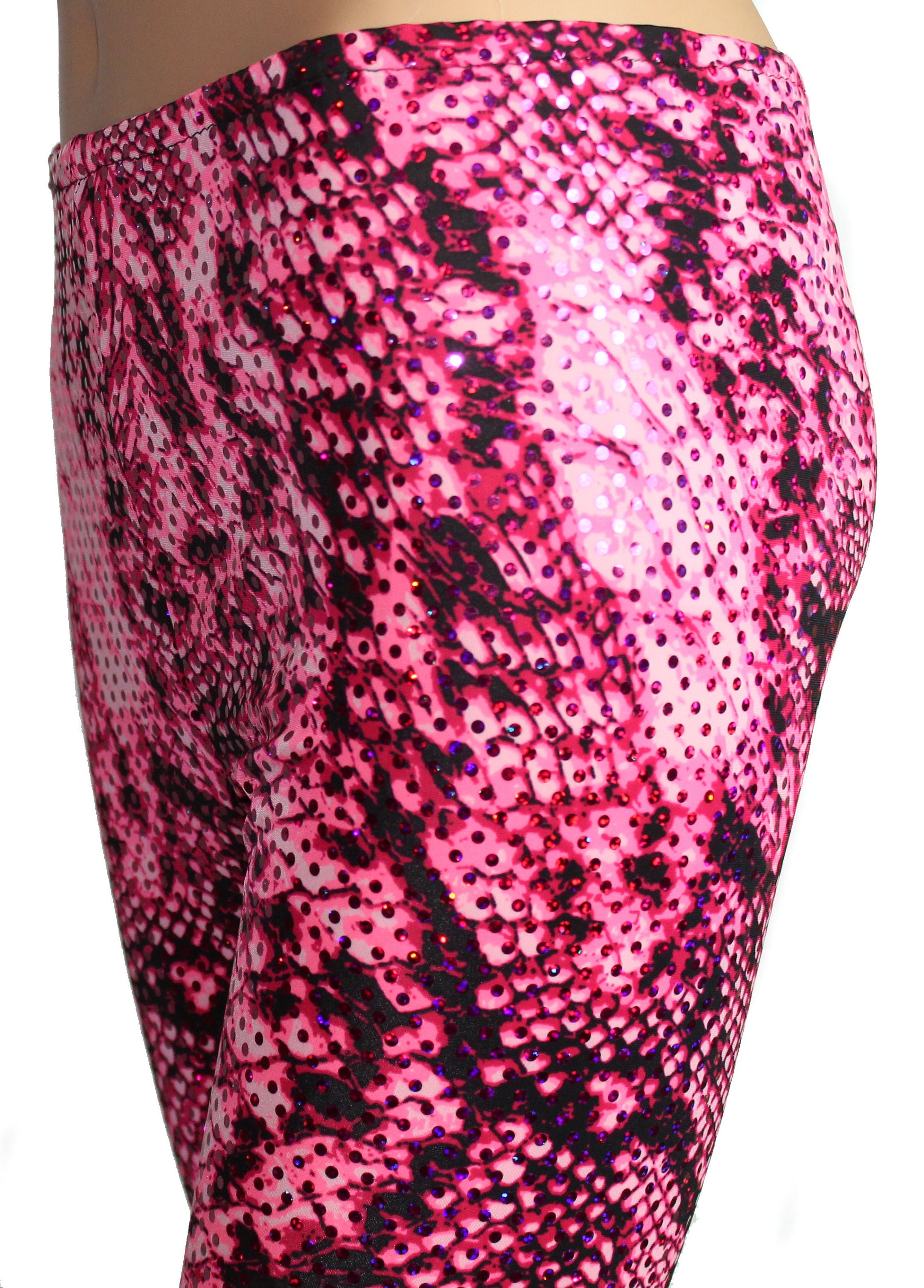 Pink Snake Leggings Etsy