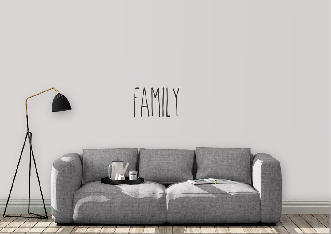 Family Wall Decal, House Decal, Living Room Decal, Wall Decal, Vinyl ...