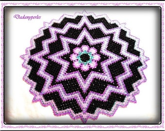 pattern bead weaving doily Venus
