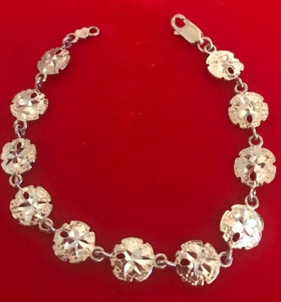 Sand dollar silver bracelet - image 1