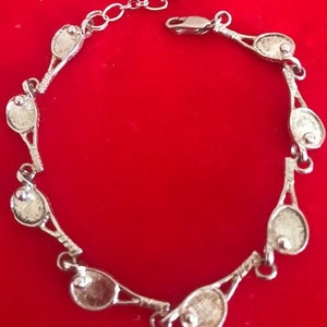Sterling silver &quot;tennis&quot; bracelet