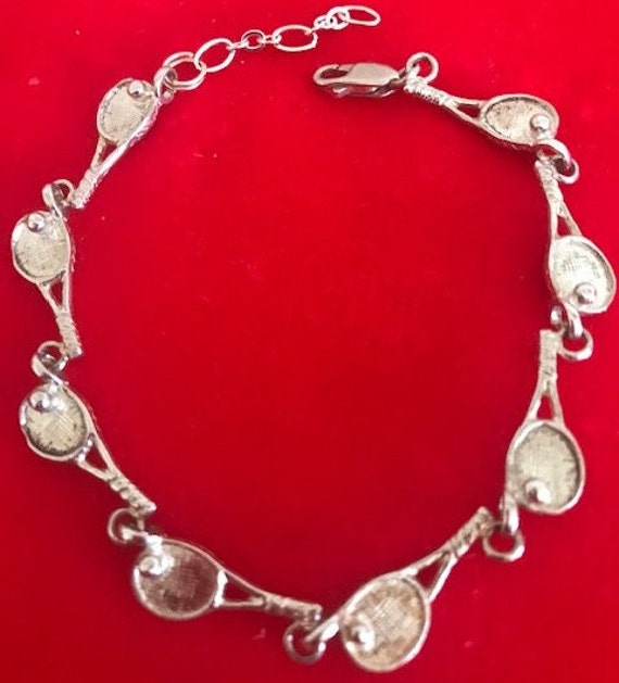 Sterling silver "tennis" bracelet