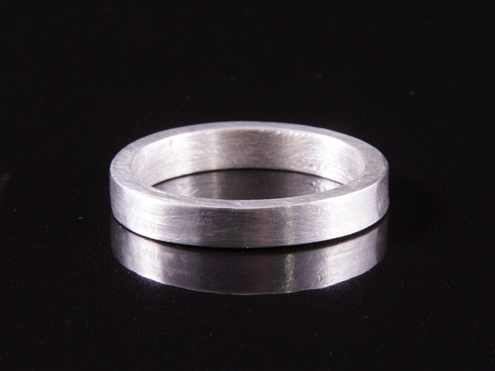 Rectangular Bands Sterling Silver Rectangular Band Ring - Etsy