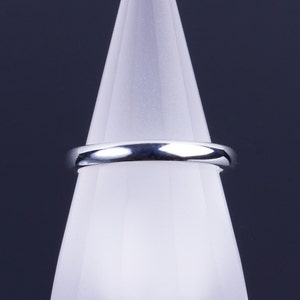 Simple Sterling Silver 3mm Comfort Fit Band Ring