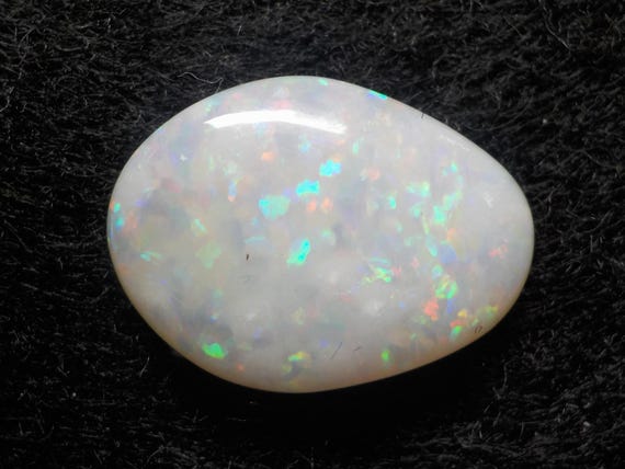 4.40cts Multicolor Coober Pedy White Opal Cabochon, October Birthstone, Libra Starstone