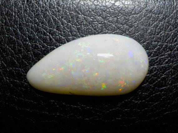 9.35cts Multicolored Coober Pedy White Opal Cabochon, October Birthstone, Libra Starstone