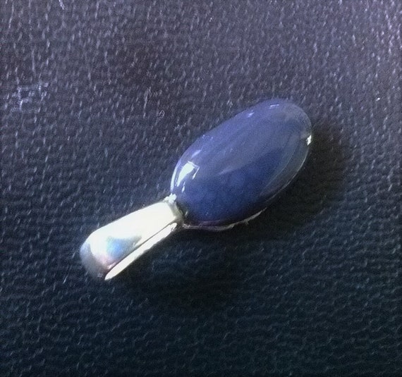 Large Blue and Purple on Black Opal Pendant from Lightning Ridge,  October Birthstone, Libra Star Stone, 14th Anniversary Gem