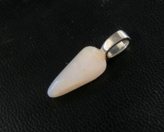 Big Triangular Purple Opal Pendant from Lightning Ridge,  October Birthstone, Libra Star Stone, 14th Anniversary Gem