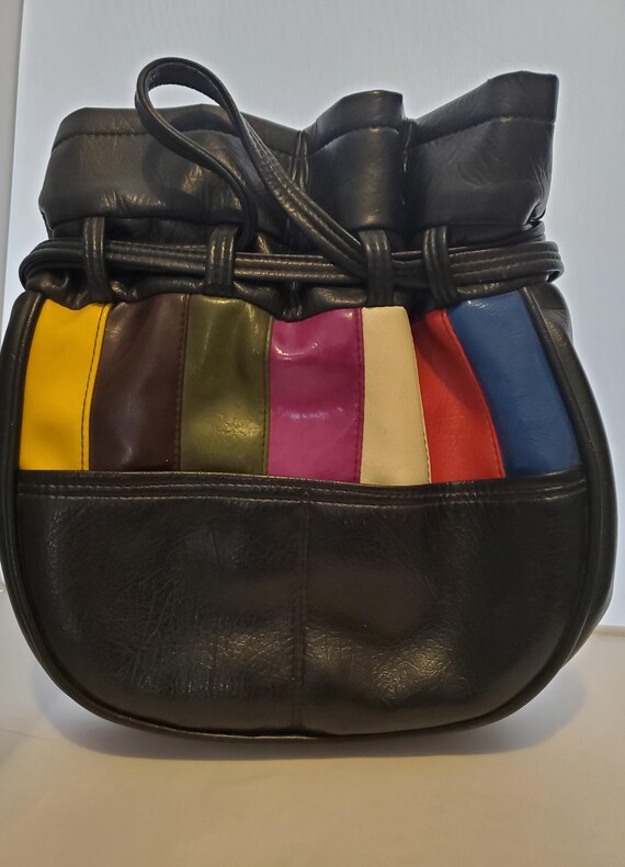 Vintage patchwork handbag - image 2