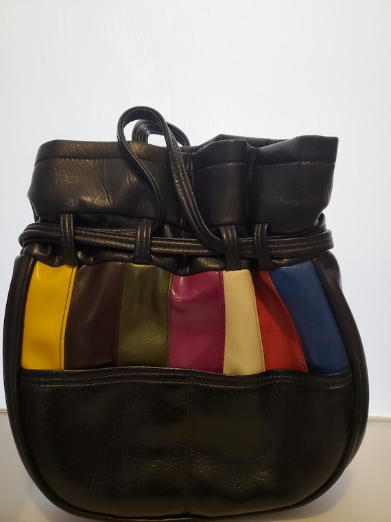 Vintage patchwork handbag - image 1