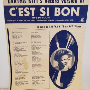 Vintage sheet music