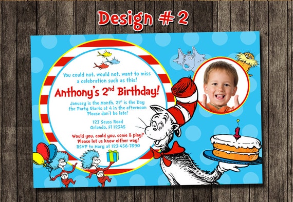 Cat in the Hat Doctor Dr Seuss Birthday Party Photo | Etsy