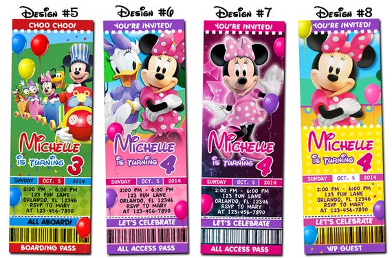 Mickey Mouse Ticket Invitations Template from i.etsystatic.com