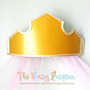 Sleeping Beauty Nursery Crown - 3D Wall Crown - Bed Crown Canopy - Girls Tiara Decor - Princess Nursery Decor - Hanging Princess Crown