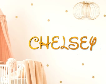 Gold Nursery Wall Monogram Letters - Monogram Wall Hanging - Gold Wooden Initials - Wall Letters - Monogram Decor - Baby Name Wall Decor