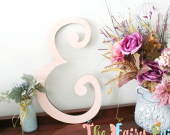 Grote houten muurletters monogram, muurletters babykamer, houten hangende alfabetletters, houten bordletters bruiloft decoratie