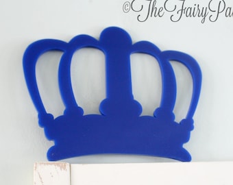 Königsblaue Kaiser Kronen Wandform, Kunststoff Krone Kinderzimmer, dunkelblaue Kunststoff Prinzen Krone, Neugeborenen Prop Krone, Hochzeitskrone Dekor